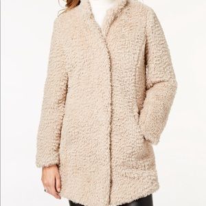 Woman’s Kenneth Cole Faux-Fur Teddy Coat in Large